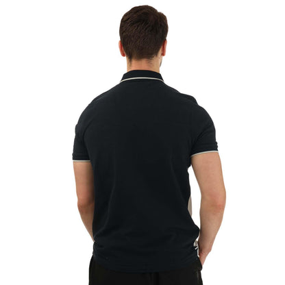 Natural - Back - Weekend Offender Mens Lario Block Polo Shirt