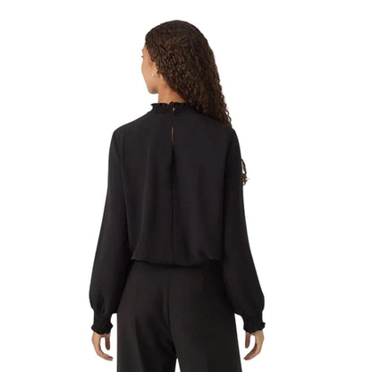Black - Back - Vero Moda Womens-Ladies Mock Neck Regular Blouse
