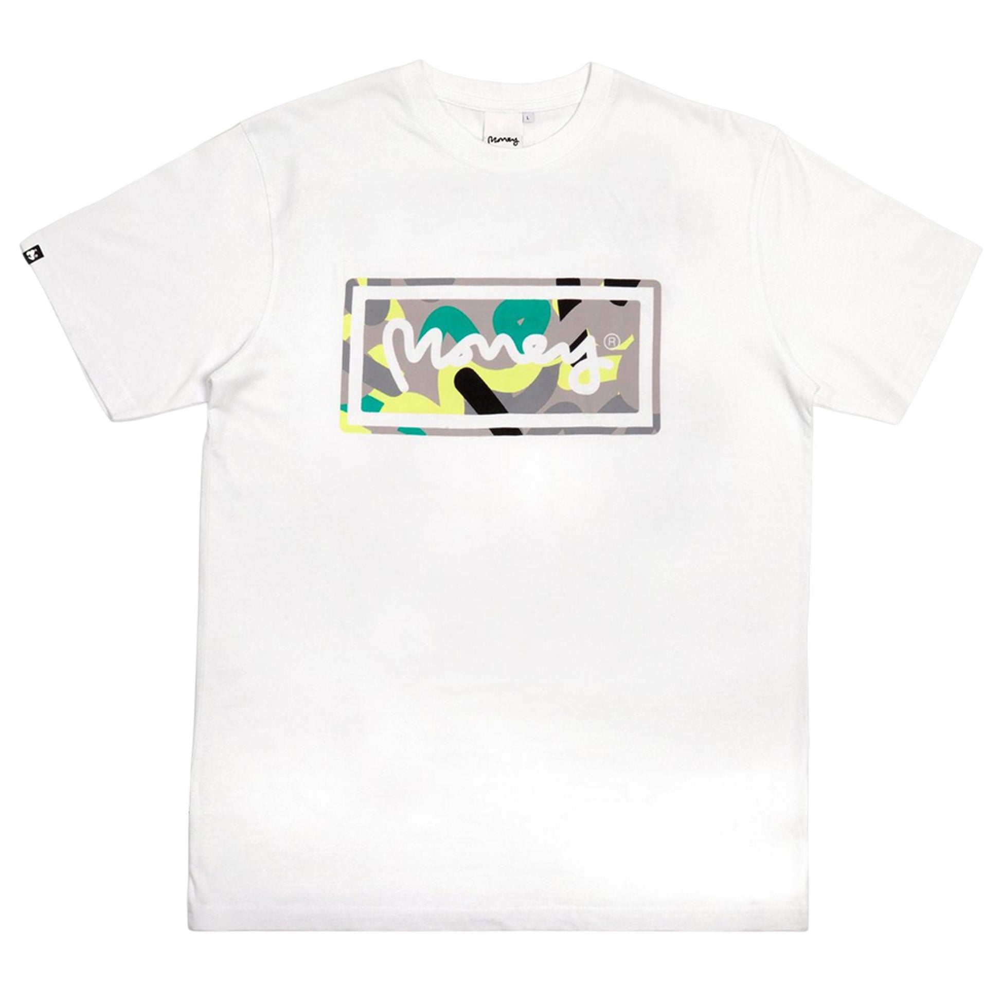 Black-White-Grey - Pack Shot - Money Mens Sig Camo T-Shirt (Pack of 5)