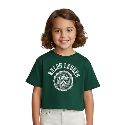New Forest - Lifestyle - Ralph Lauren Girls Polo Logo Crew Neck Crop T-Shirt
