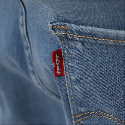 Blue - Side - Levis Mens 721 High Rise Skinny Jeans