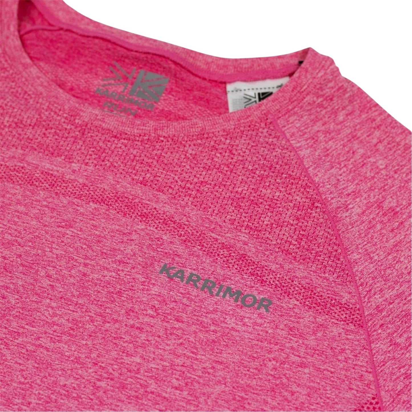 Pink Marl - Side - Karrimor Womens-Ladies Xlite Seamless Running T-Shirt