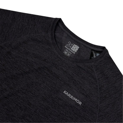 Black Marl - Side - Karrimor Womens-Ladies Xlite Seamless Running T-Shirt
