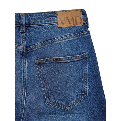 Denim Blue - Side - Vero Moda Womens-Ladies Ra380 Wide Leg Jeans