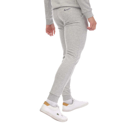 Grey - Back - Aquascutum Mens Logo Jogging Bottoms