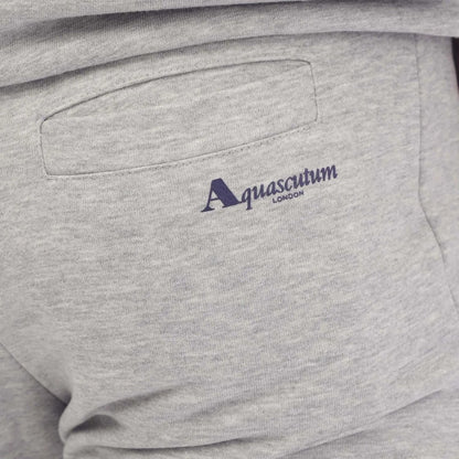 Grey - Lifestyle - Aquascutum Mens Logo Jogging Bottoms