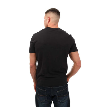 Black - Back - Napapijri Mens Kasba Logo Crew Neck T-Shirt