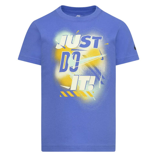 Polar Blue - Front - Nike Childrens-Kids Just Do It Swoosh Crew Neck T-Shirt