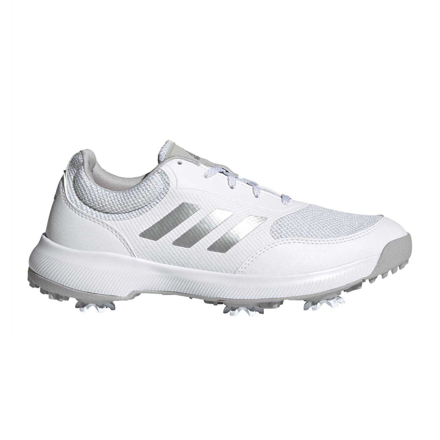 White - Front - Adidas Womens-Ladies Tech Response 3.0 Golf Shoes