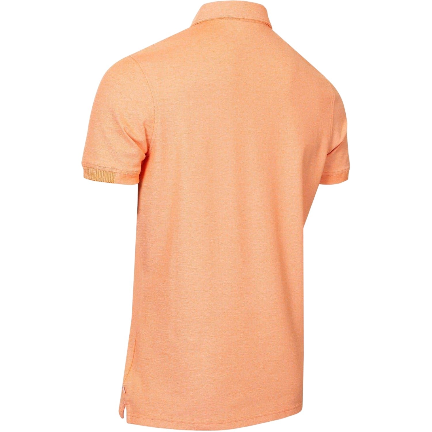 Orange - Back - Calvin Klein Mens Patch Regular Polo Shirt