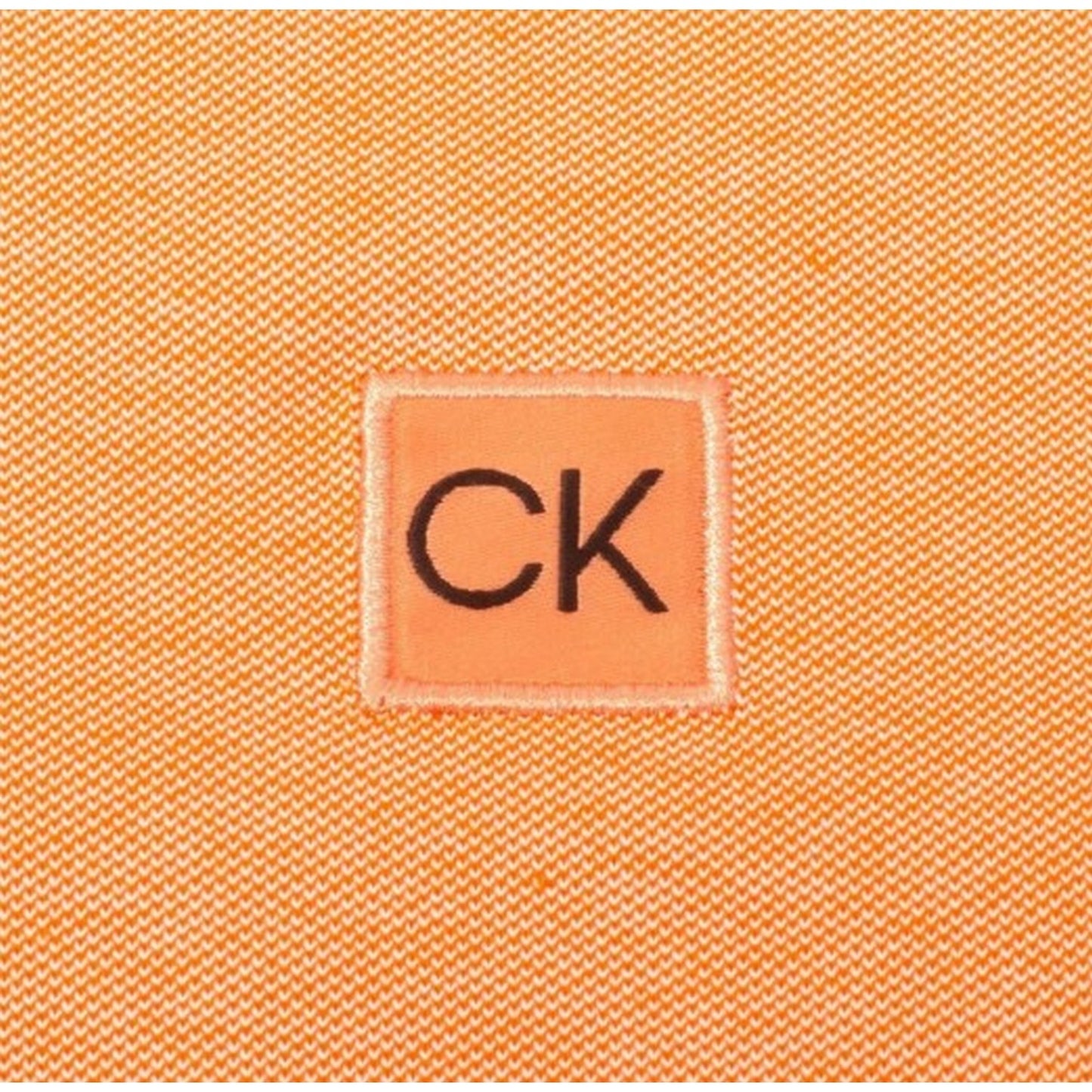 Orange - Lifestyle - Calvin Klein Mens Patch Regular Polo Shirt