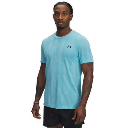 Blue - Front - Under Armour Mens Vanish Seamless T-Shirt