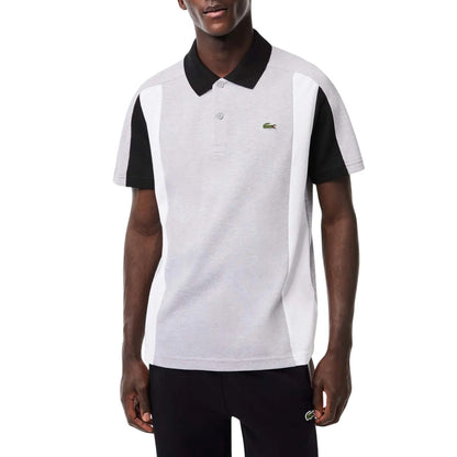 Grey - Pack Shot - Lacoste Unisex Adult Colour Block Regular Polo Shirt