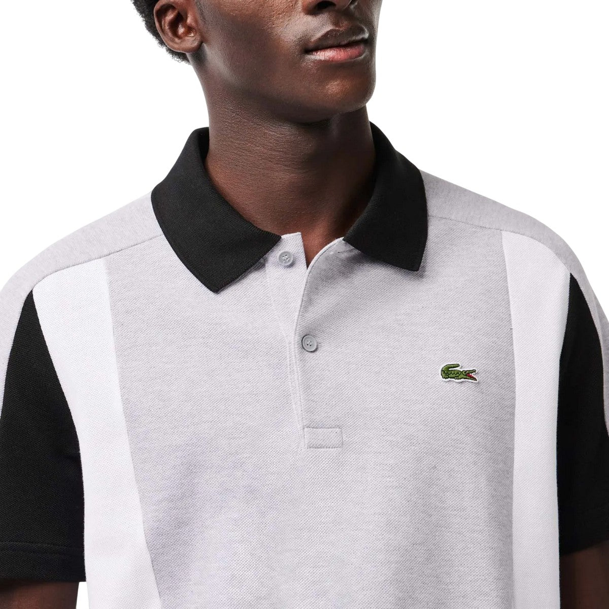 Grey - Lifestyle - Lacoste Unisex Adult Colour Block Regular Polo Shirt