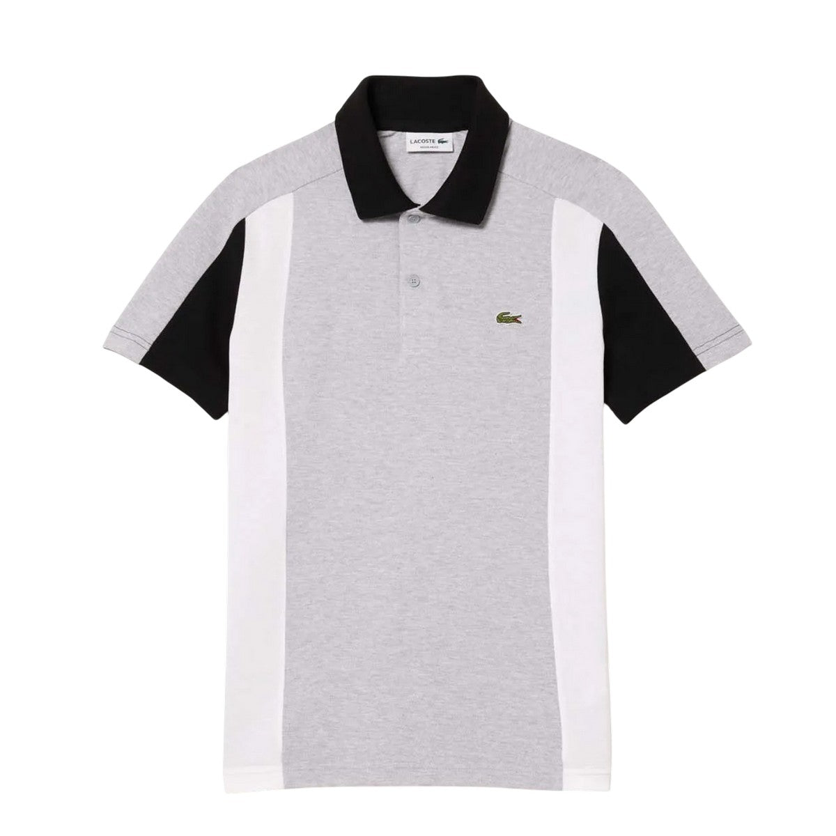 Grey - Front - Lacoste Unisex Adult Colour Block Regular Polo Shirt