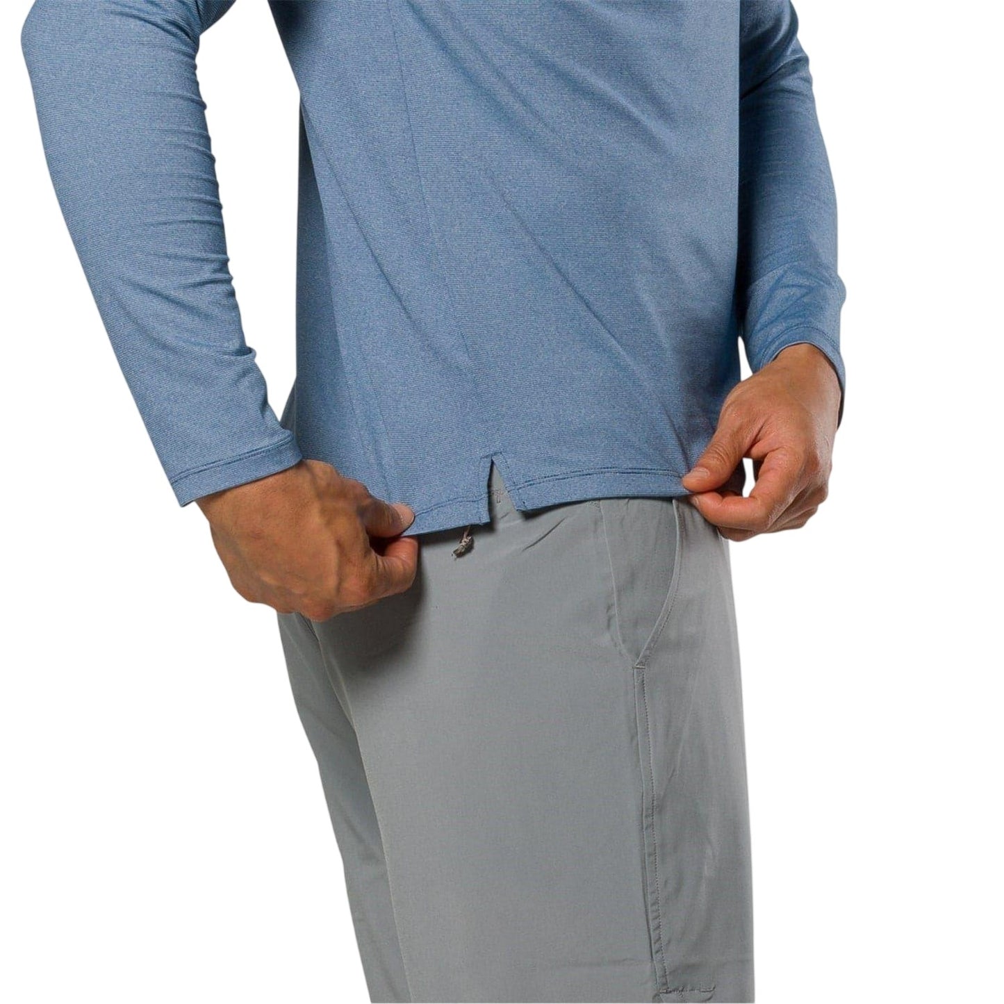 Sailor Blue - Side - Nathan Mens Dash Regular Long-Sleeved T-Shirt