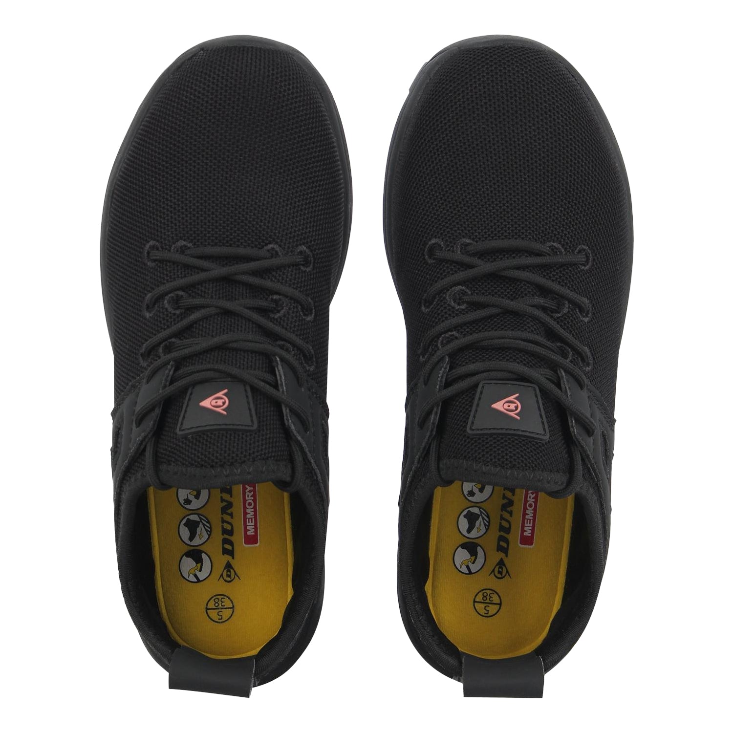 Black-Rose Gold - Side - Dunlop Womens-Ladies Arizona Safety Shoes
