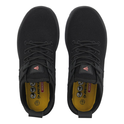 Black-Rose Gold - Side - Dunlop Womens-Ladies Arizona Safety Shoes