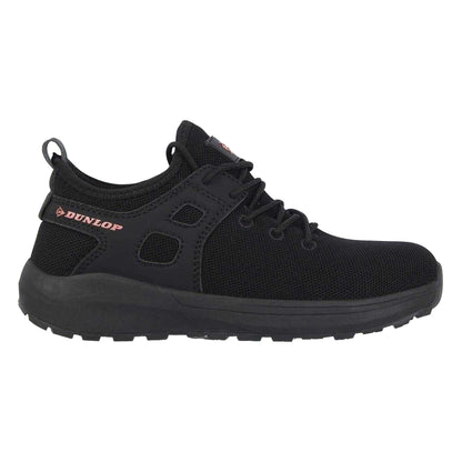 Black-Rose Gold - Front - Dunlop Womens-Ladies Arizona Safety Shoes