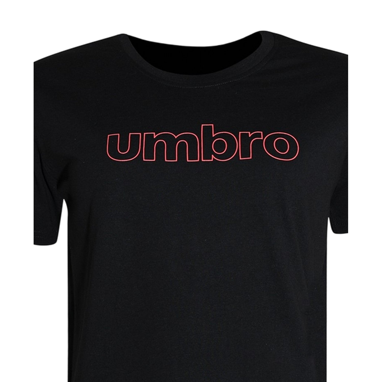 Black - Lifestyle - Umbro Womens-Ladies Linear Crew Neck T-Shirt