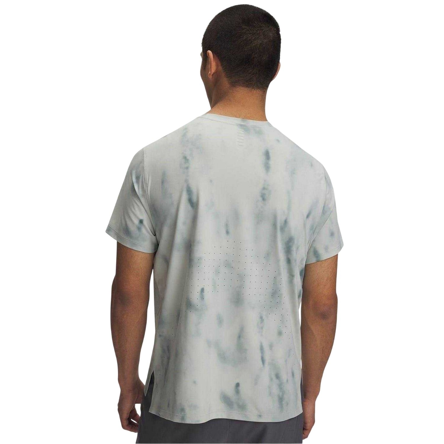 Green - Back - Under Armour Mens Launch Elite Tie Dye T-Shirt