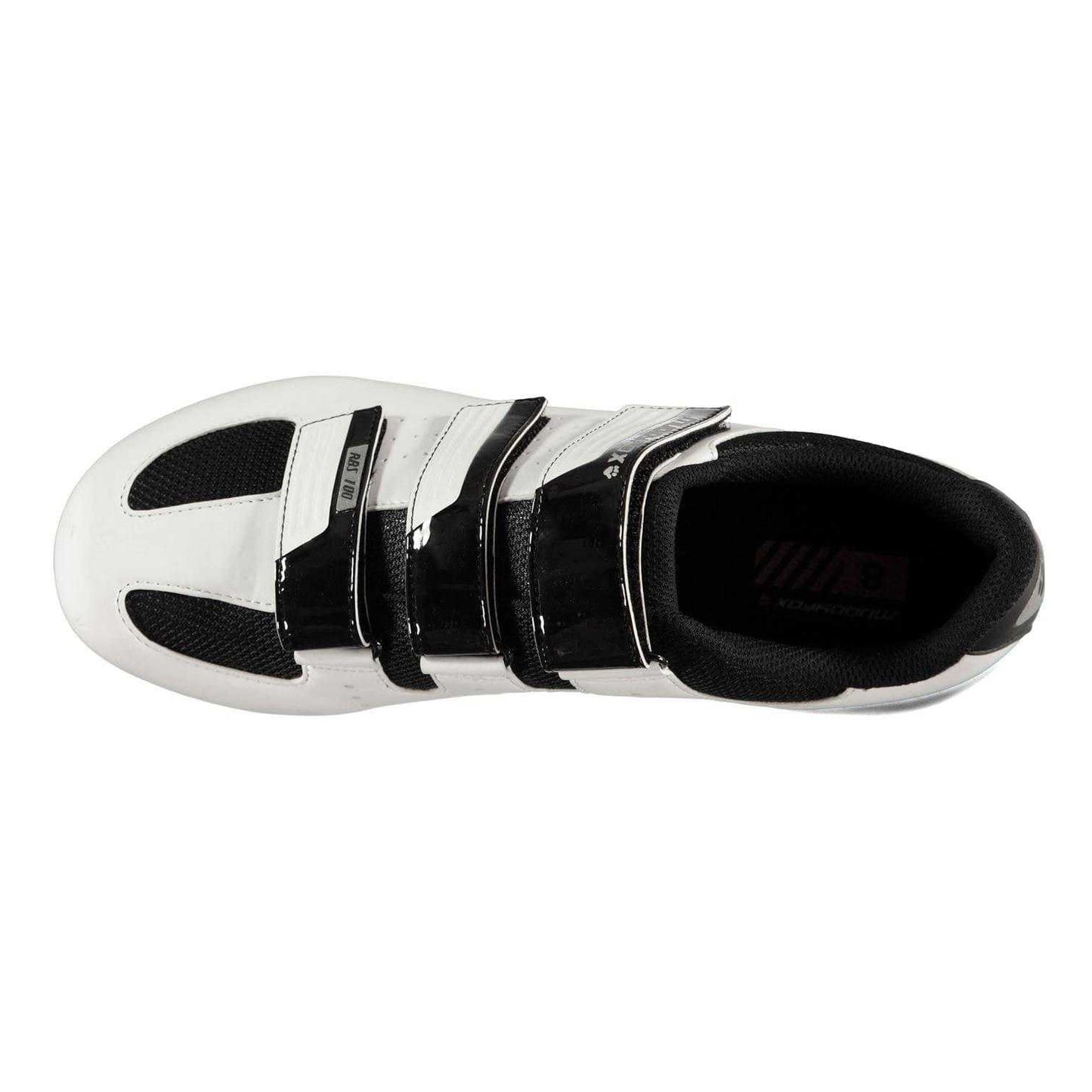 White-Black - Back - Muddyfox Mens Rbs100 Cycling Shoes