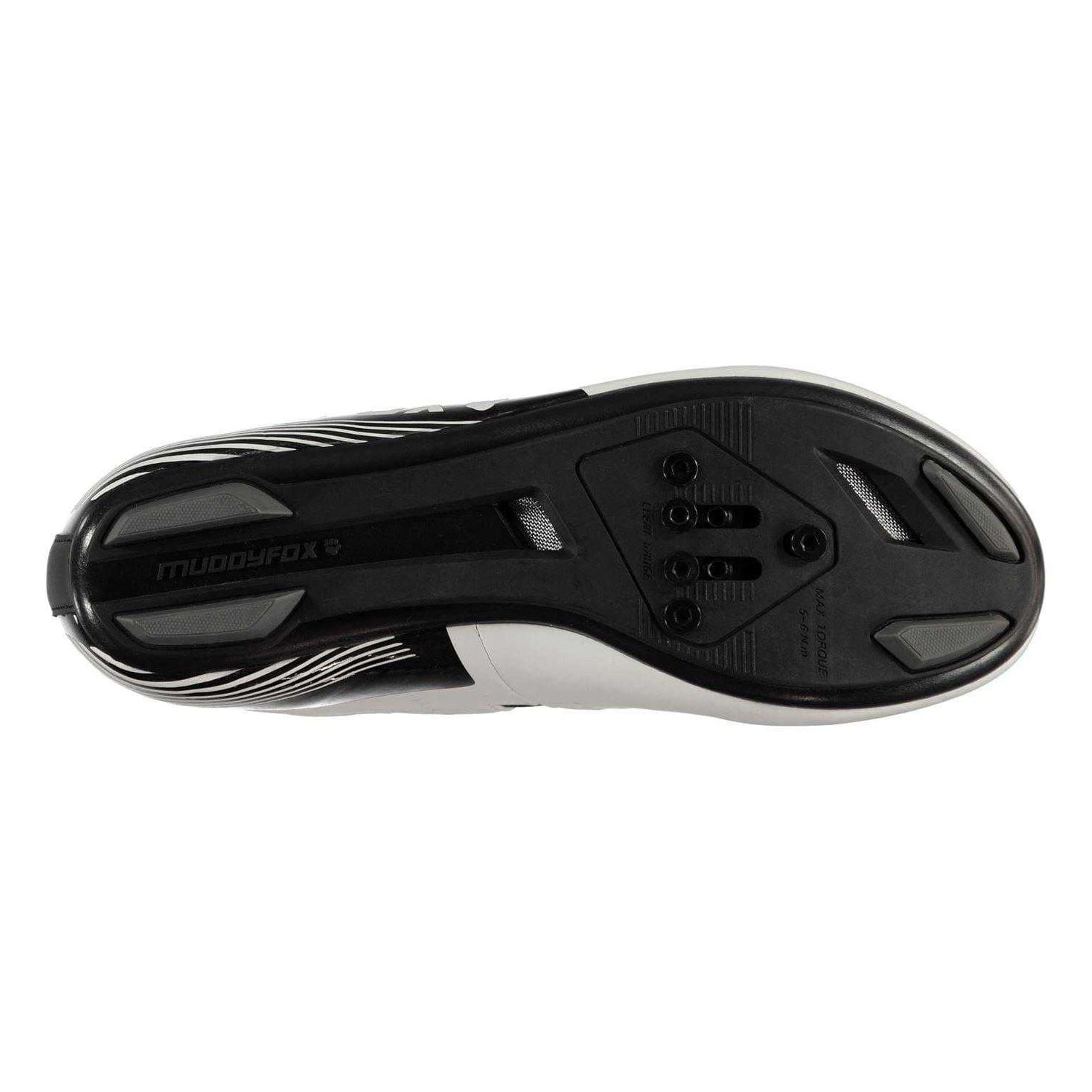 White-Black - Side - Muddyfox Mens Rbs100 Cycling Shoes