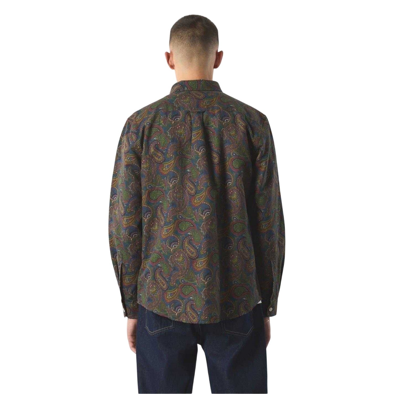 Multicoloured - Back - Pretty Green Mens 15th Anniversary Regular Button-Down Shirt