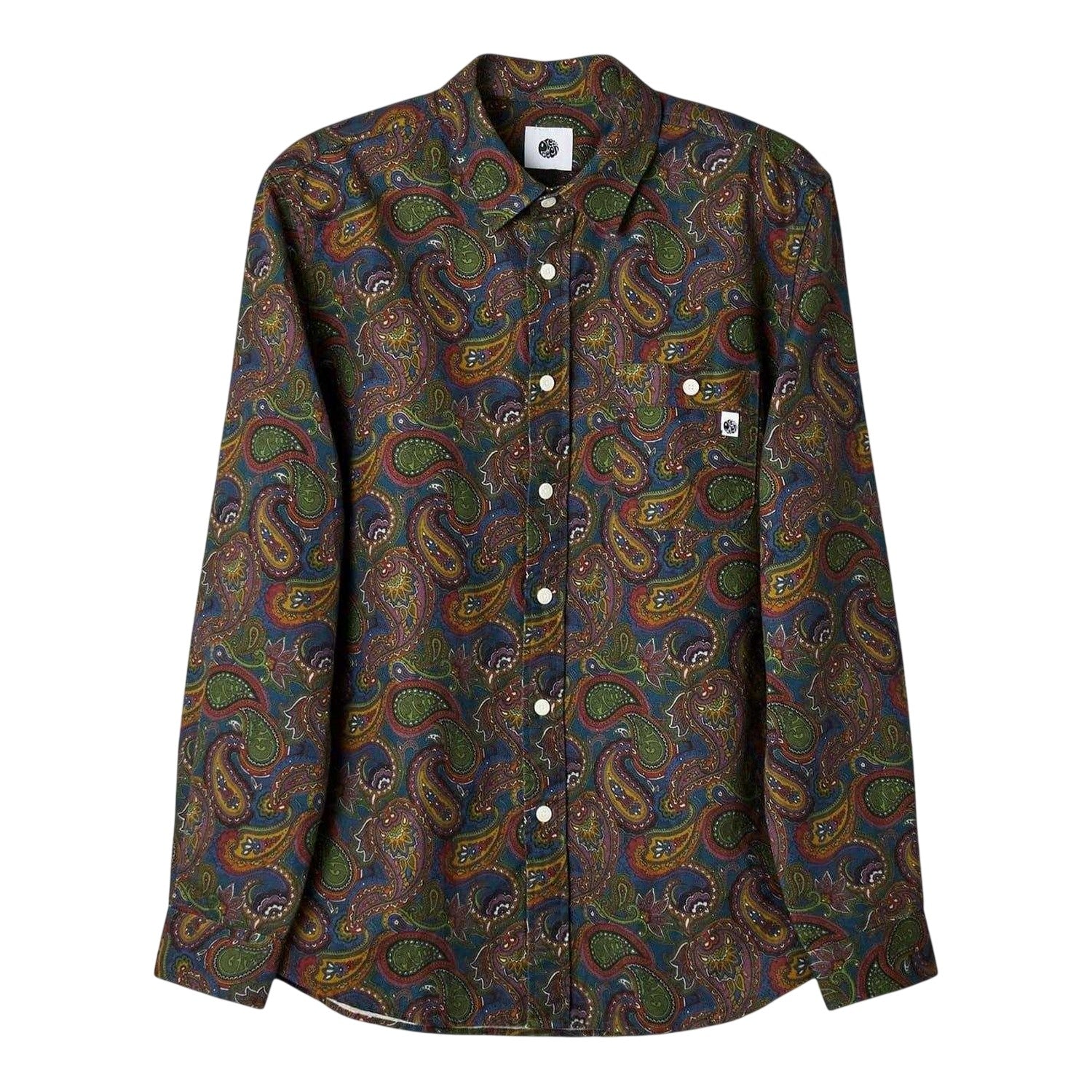 Multicoloured - Front - Pretty Green Mens 15th Anniversary Regular Button-Down Shirt