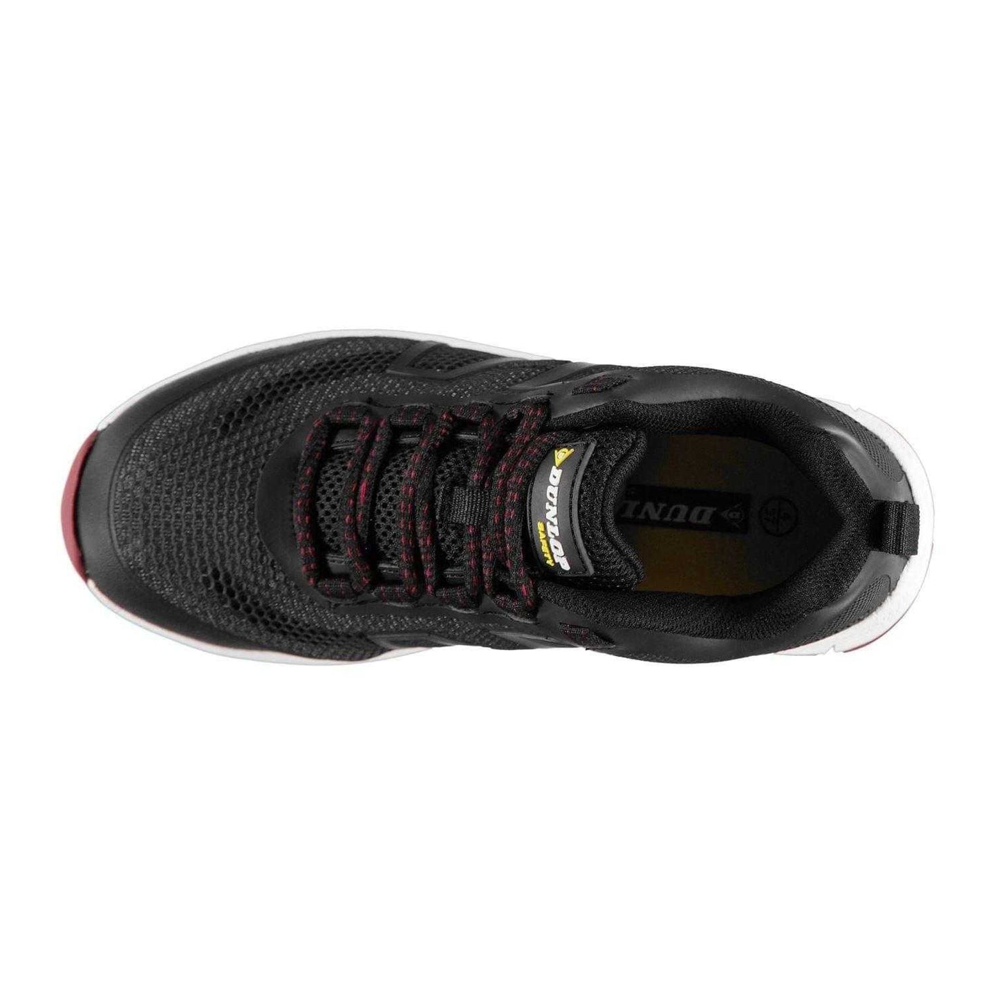 Black-Fuchsia - Side - Dunlop Womens-Ladies Maine SB Steel Toe Cap Safety Shoes