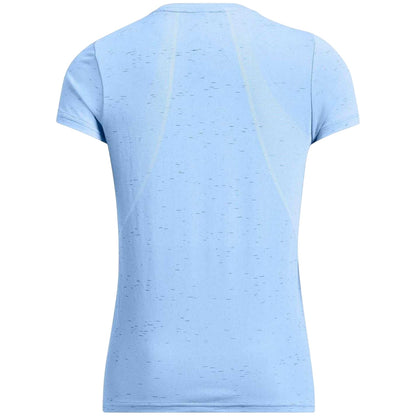 Blue - Back - Under Armour Womens-Ladies Vanish Seamless T-Shirt