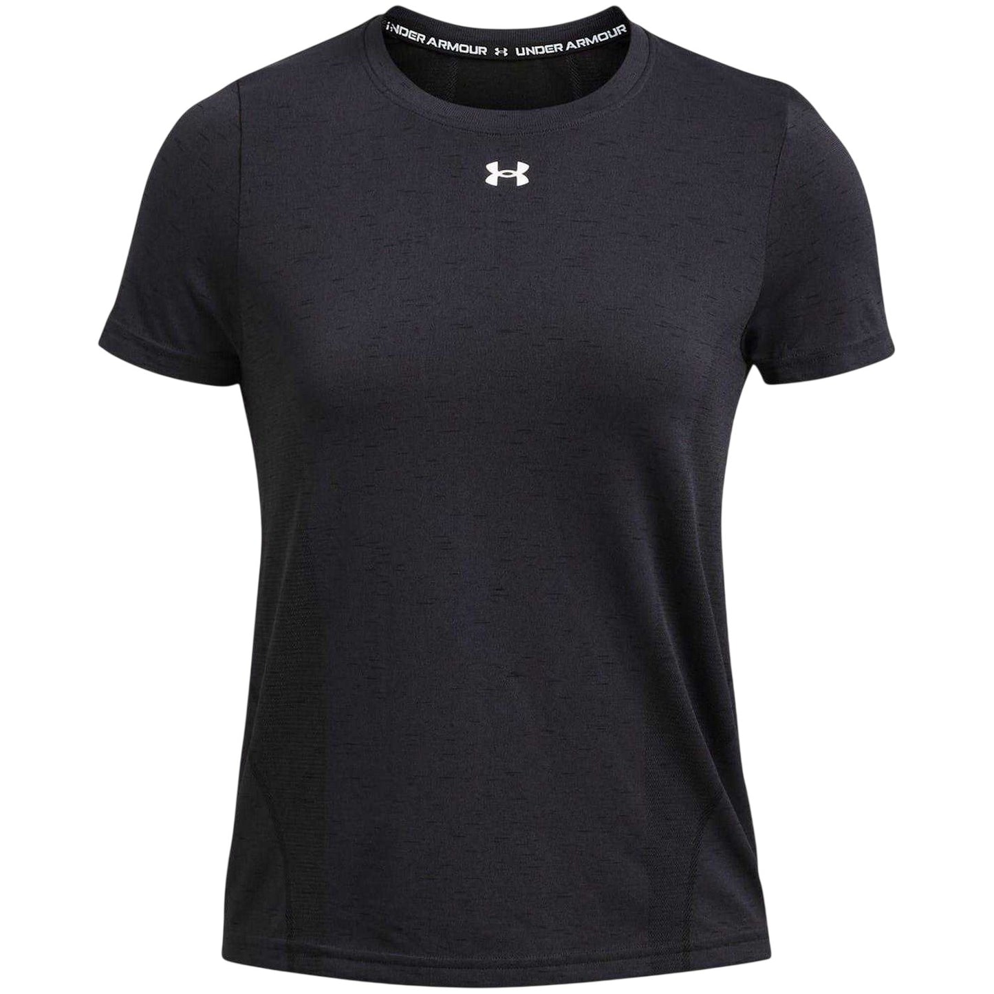 Black-White - Front - Under Armour Womens-Ladies Vanish Seamless T-Shirt