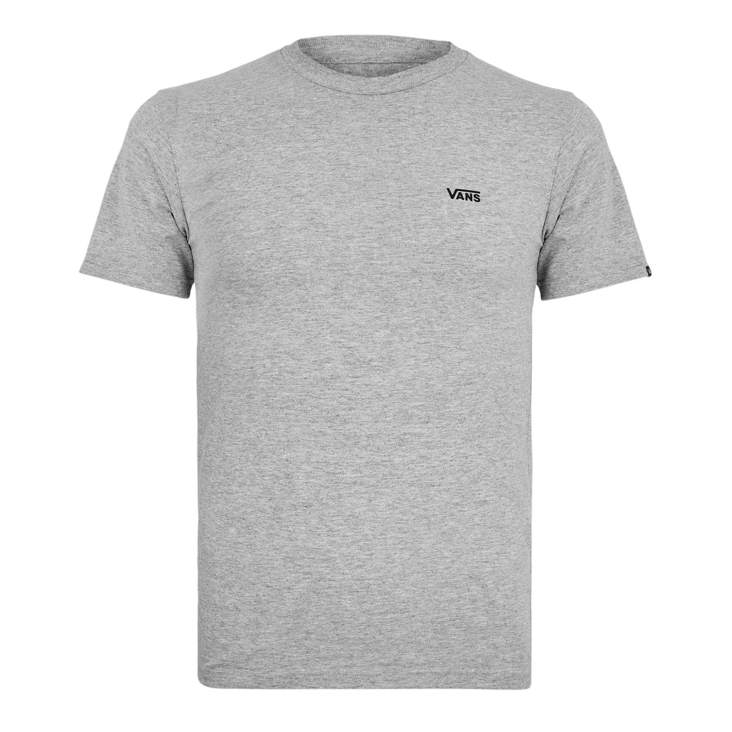 Heather-Black - Front - Vans Mens Chest Logo Regular T-Shirt
