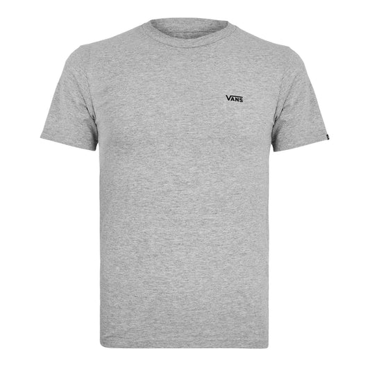 Heather-Black - Front - Vans Mens Chest Logo Regular T-Shirt