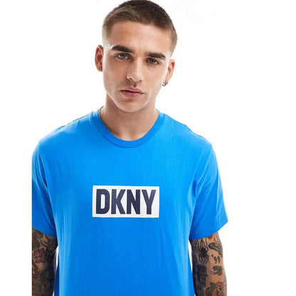 Blue - Side - DKNY Mens Iceman Lounge T-Shirt