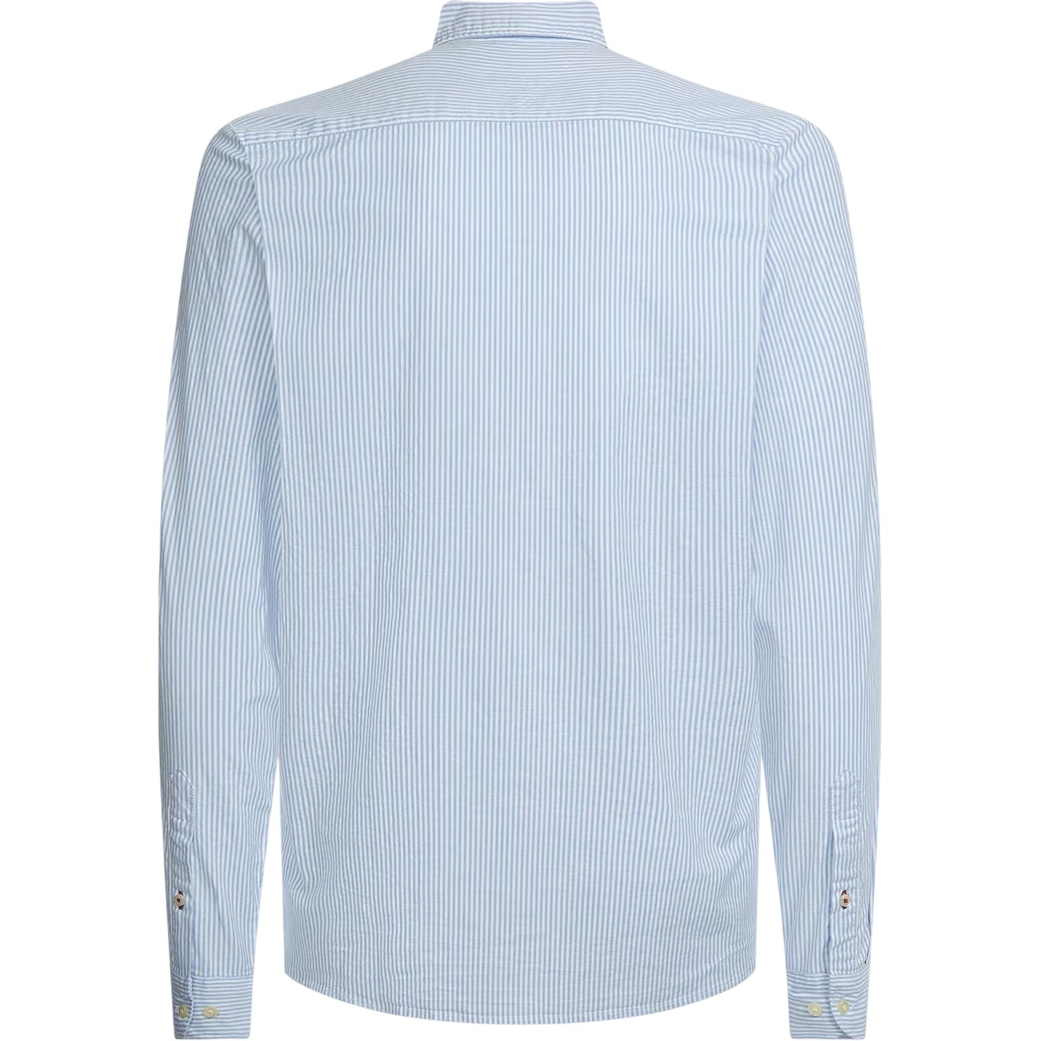 Blue - Back - Tommy Hilfiger Mens 1985 Striped Flex Button-Down Shirt