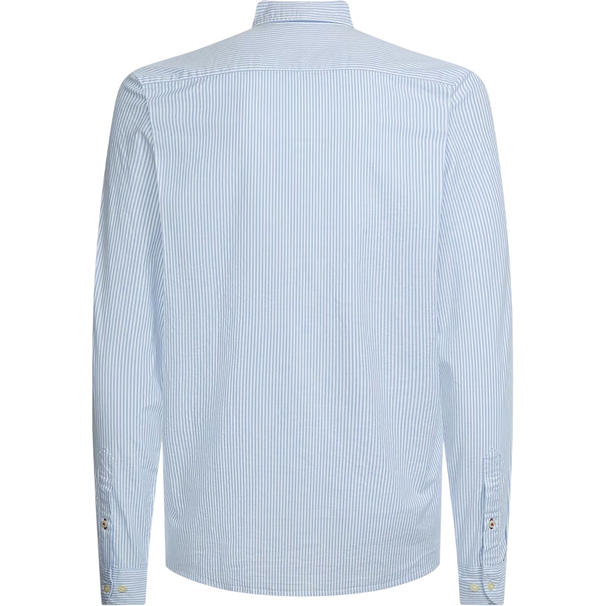 Blue - Back - Tommy Hilfiger Mens 1985 Striped Flex Button-Down Shirt