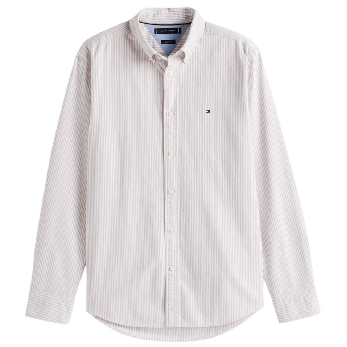 Safari - Front - Tommy Hilfiger Mens 1985 Striped Flex Button-Down Shirt