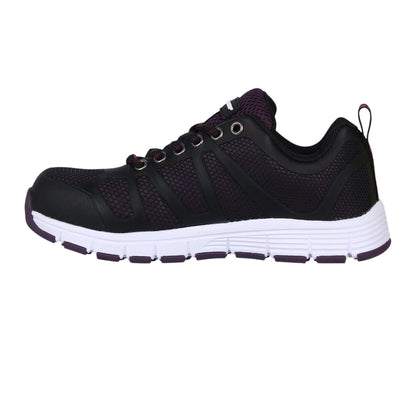 Black - Side - Dunlop Womens-Ladies Reno Memory Foam Safety Shoes