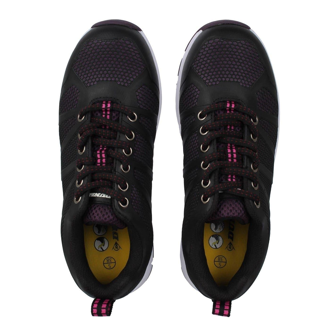 Black - Lifestyle - Dunlop Womens-Ladies Reno Memory Foam Safety Shoes