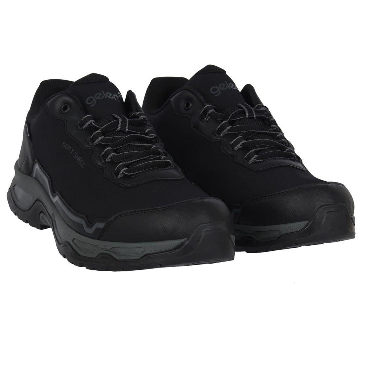 Black - Pack Shot - Gelert Mens Softshell Low Trainers