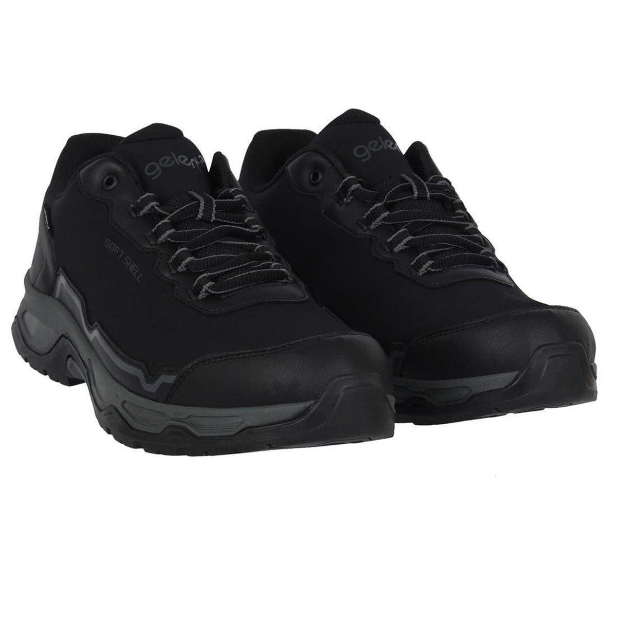 Black - Pack Shot - Gelert Mens Softshell Low Trainers