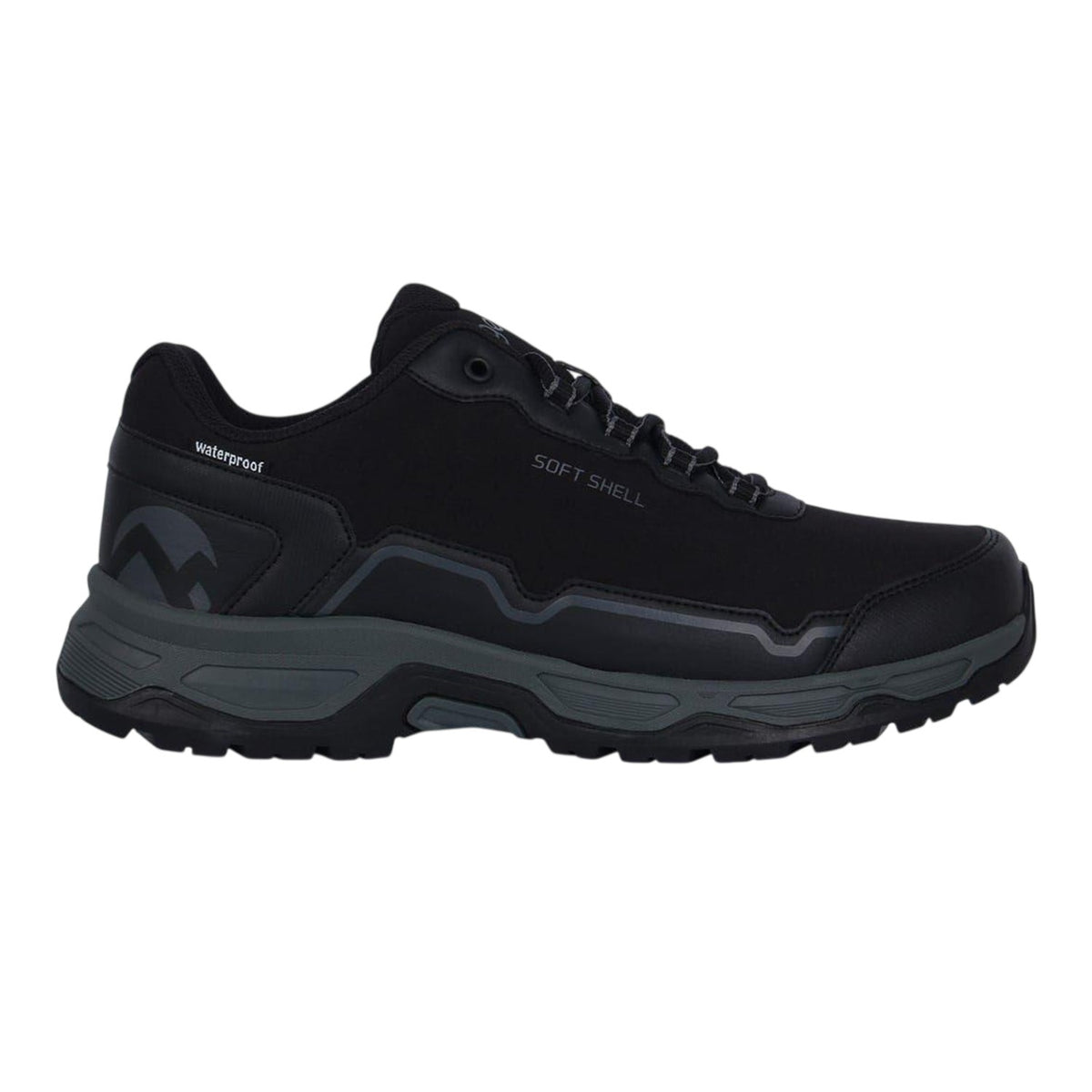 Black - Front - Gelert Mens Softshell Low Trainers