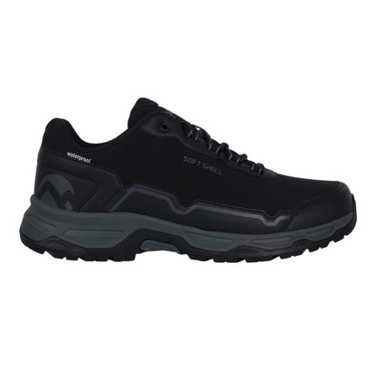 Black - Front - Gelert Mens Softshell Low Trainers
