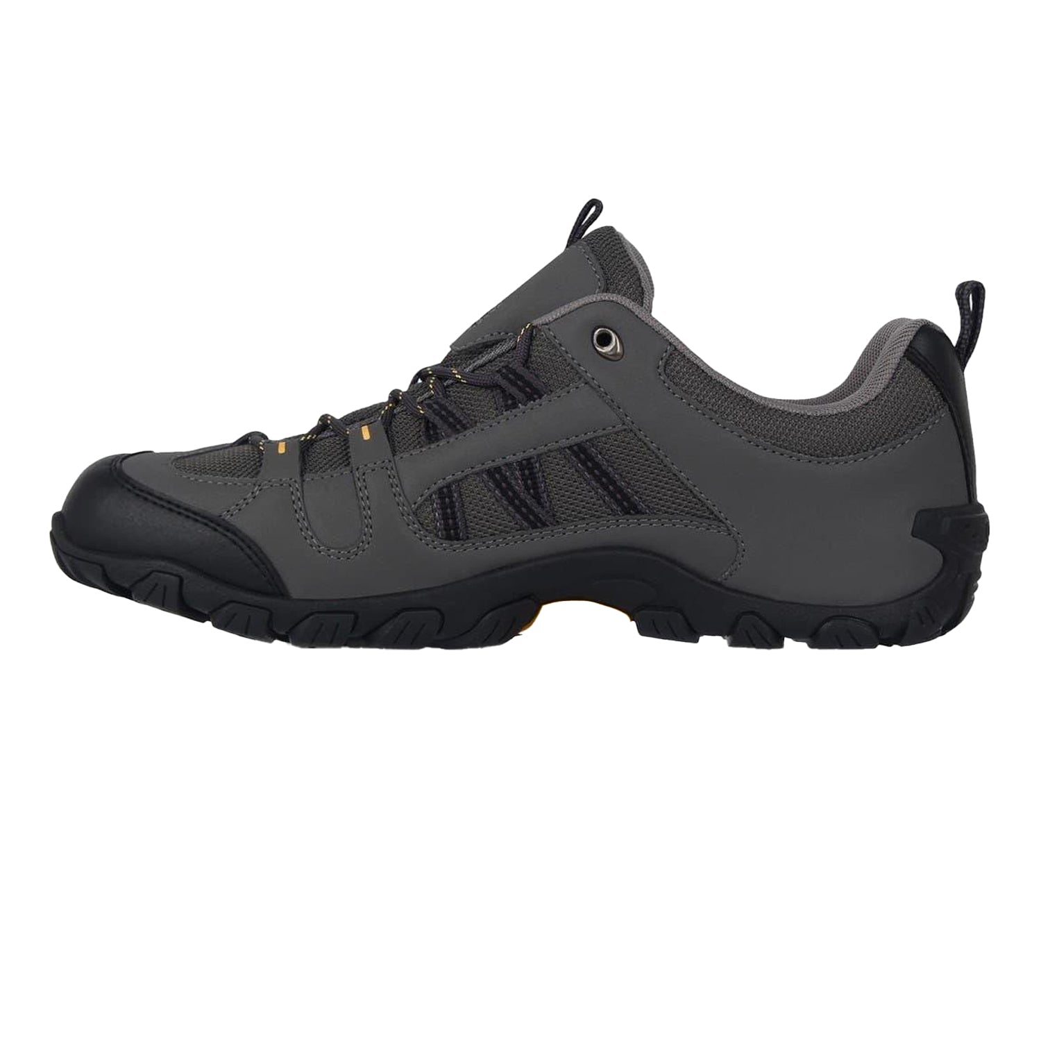 Charcoal - Side - Gelert Mens Rocky Waterproof Walking Shoes
