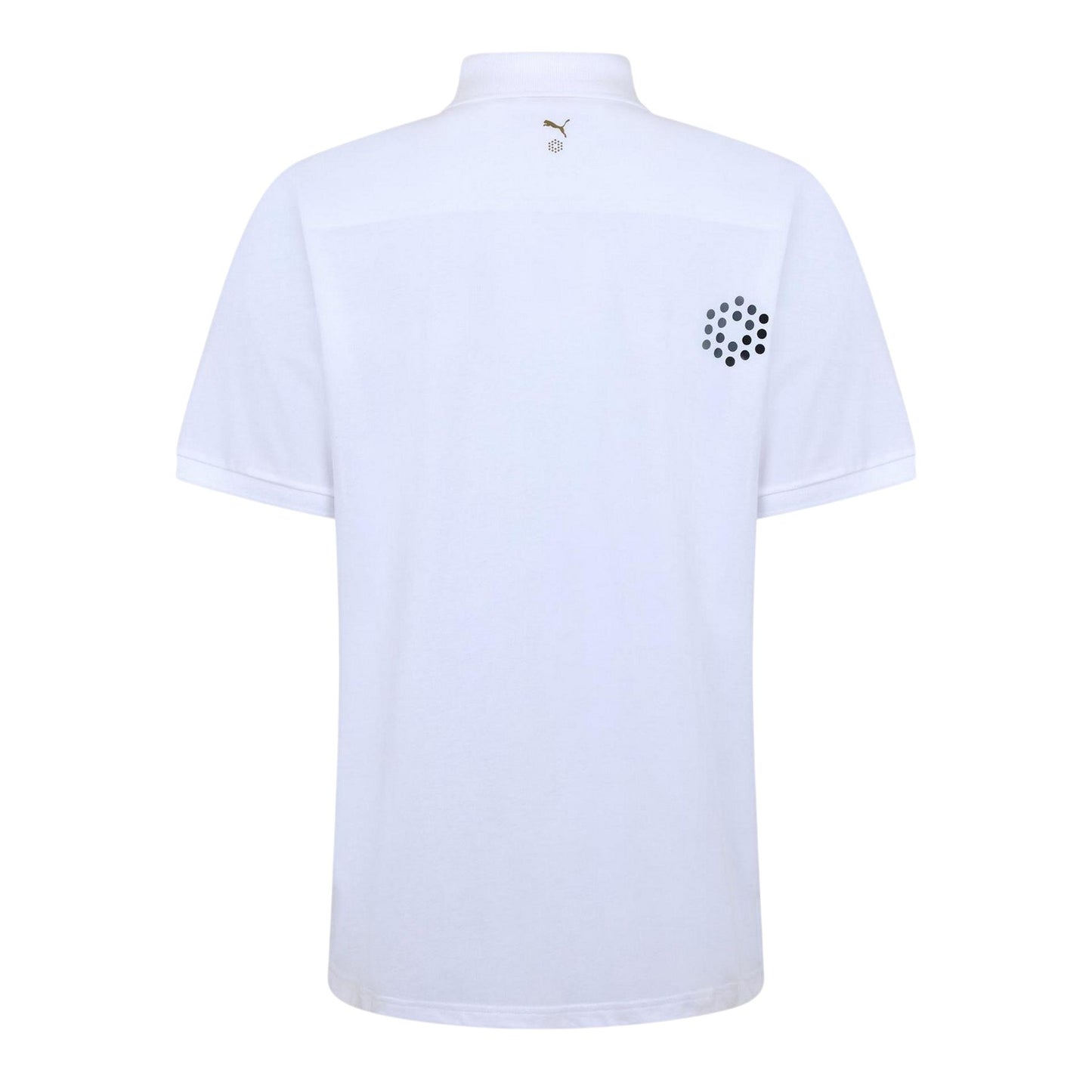 White - Back - Puma Mens Performance Short-Sleeved Button-Down Shirt