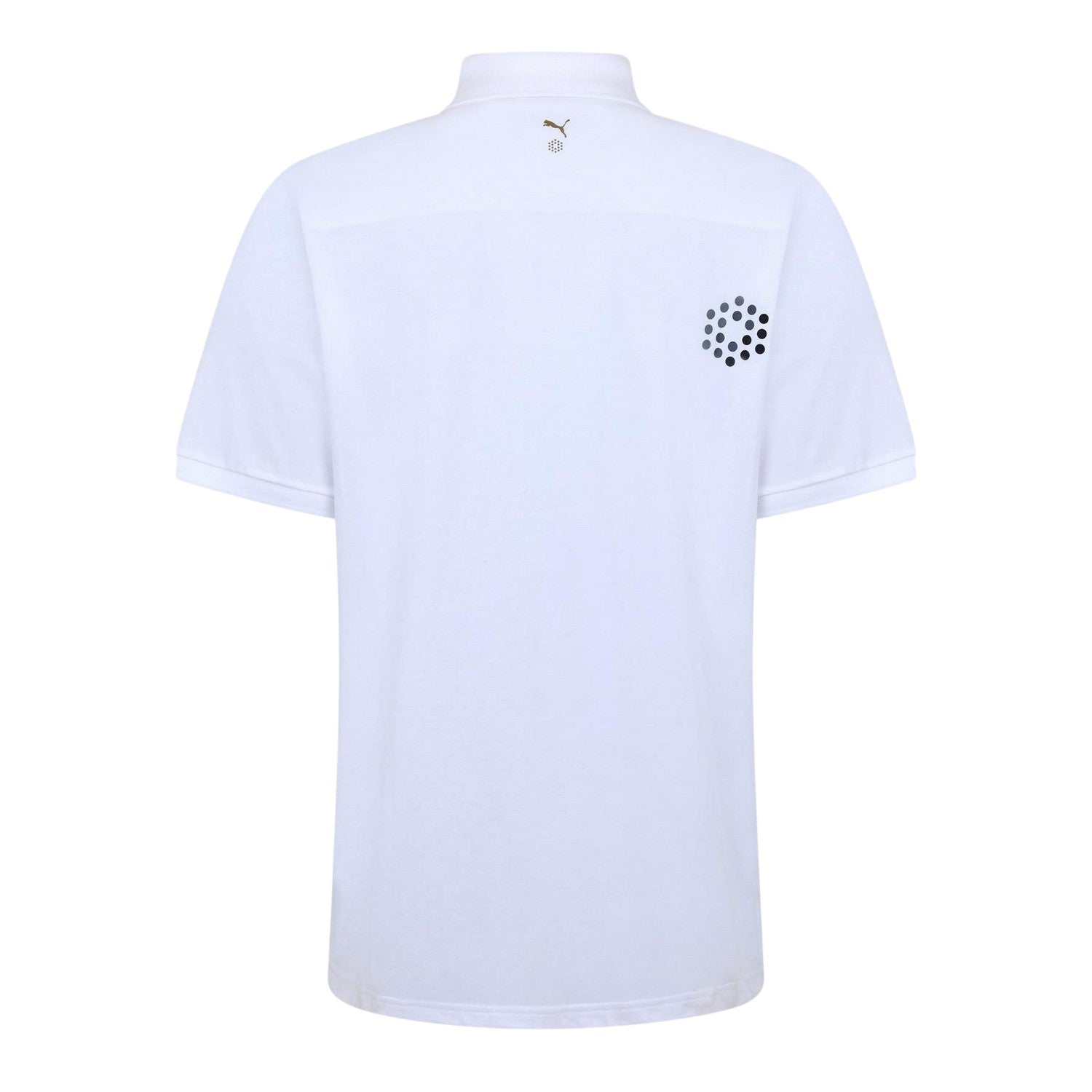 White - Back - Puma Mens Performance Short-Sleeved Button-Down Shirt