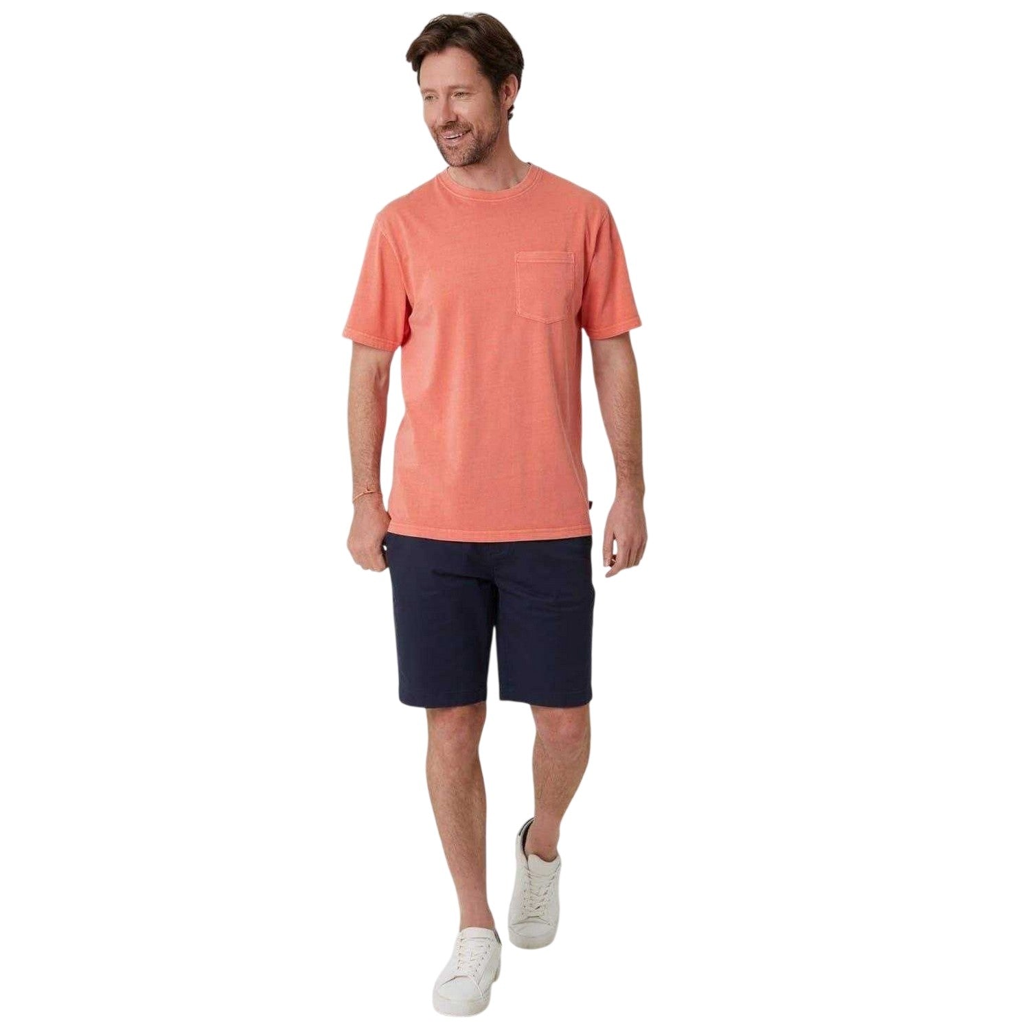 Coral - Side - Saltwell Mens Penally Pocket T-Shirt