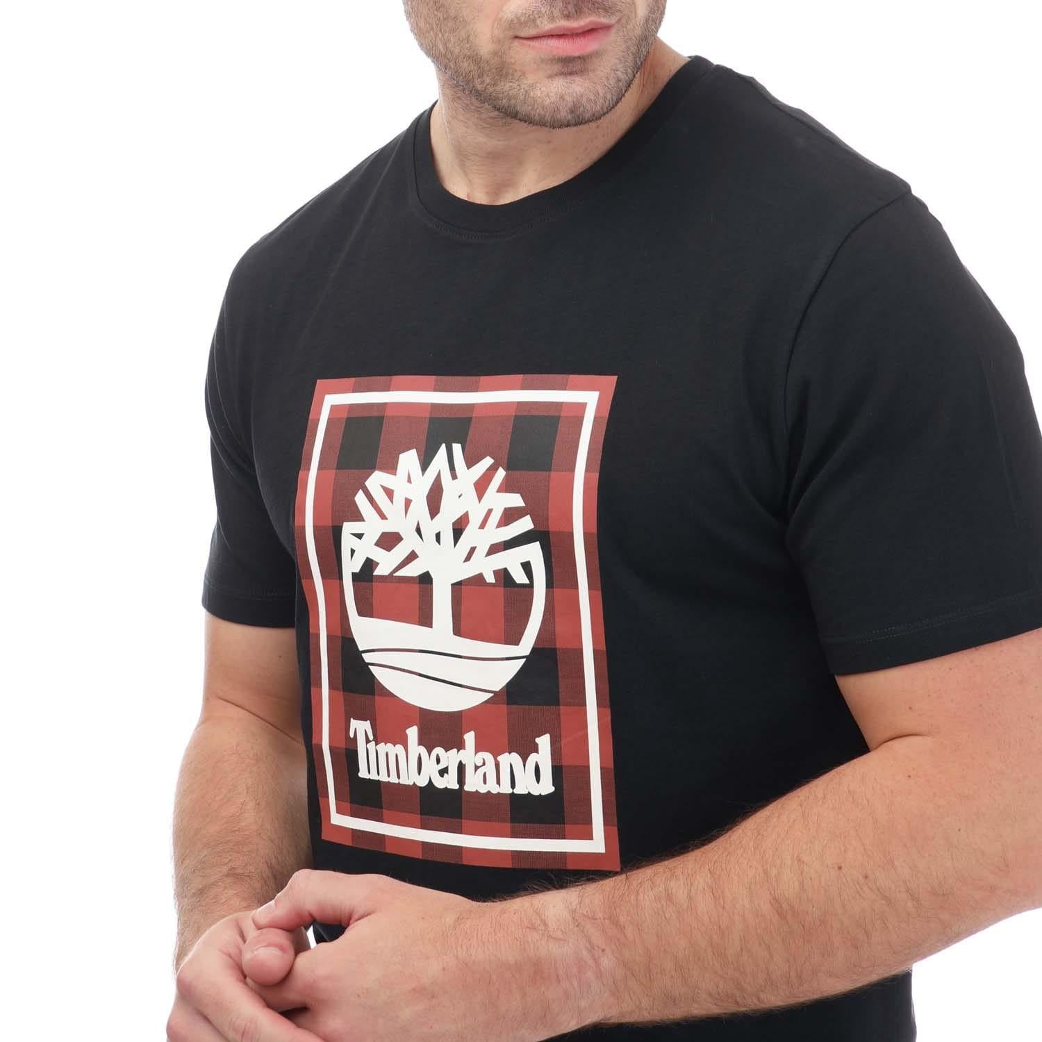 Black - Side - Timberland Mens Buffalo T-Shirt