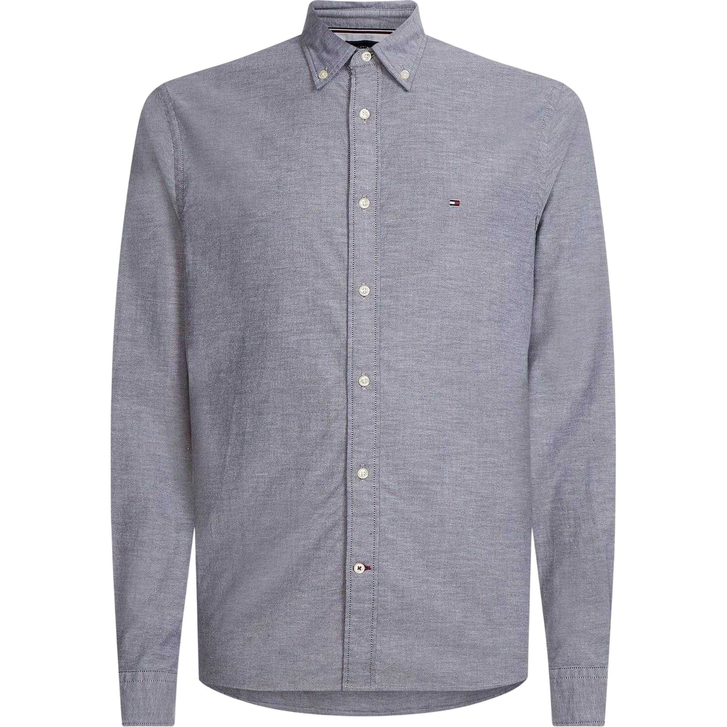 Desert Sky - Front - Tommy Hilfiger Mens Core 1985 Oxford Long-Sleeved Button-Down Shirt